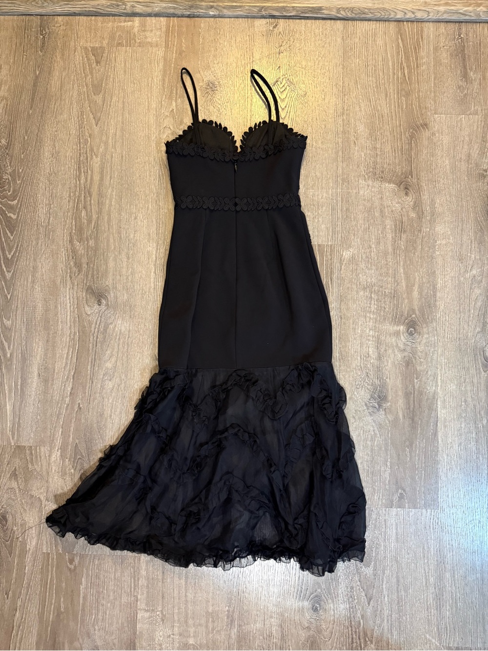 La Maison Talulah Black Mermaid Crepe Dress - Picture 3 of 10